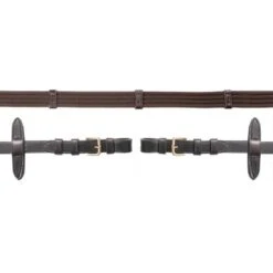 Schockemöhle Teugels Met Stops Donkerbruin/Goud