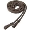 Schockemöhle Stangteugels Leer/Rubber Donkerbruin/Goud Full -Lemie Paard Winkel 1103 00023 bridlereins darkbrowngold.cf8211