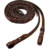 Schockemöhle Teugels Hunter Fancy Laced Bruin/Zilver Full -Lemie Paard Winkel 1103 00030 hunterlacedfancyreins darkbrownsilver.83b1a5