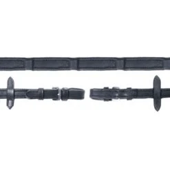 Schockemöhle Teugels Durasoft 18mm Wijd Zwart/Zilver Full