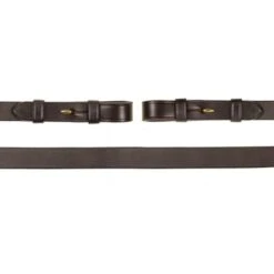 Schockemöhle Teugels Leer Donkerbruin/Goud Full -Lemie Paard Winkel 1103 00010 bridlereins darkbrowngold detail.224665