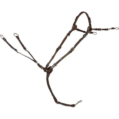 Schockemöhle Voortuig Sevilla Select Royal/Oak/Cream/Zilver 3 Schockemöhle Voortuig Sevilla Select Royal/Oak/Cream/Zilver