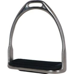 Agradi Platte Stijgbeugels Vernikkeld Staal 12cm