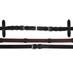 Schockemöhle Teugels Rubber/Leer Met Gespen Bruin/Zil Full