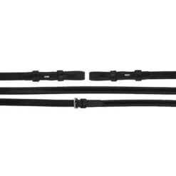 Schockemöhle Teugels Leder Smal Donkerbruin/Zilver