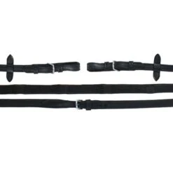 Schockemöhle Teugels Durasoft Grip Rubber Zwart/zilver