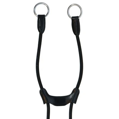 Schockemöhle Martingaal Elastisch Zwart/Zilver Full 4 Schockemöhle Martingaal Elastisch Zwart/Zilver Full - Afbeelding 2