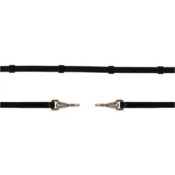 BR Teugels Islandic Leer Met Stops En Clip Zwart/Zilver Cob