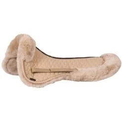 BR Zadelonderlegger Sheepskin Met Rand Taupe