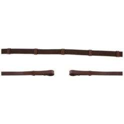 BR Teugel Linnen 19mm Blind/ronde Gesp Oak/Zilver Full