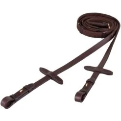 BR Teugel Linnen 19mm Blind/ronde Gesp Bruin/Goud -Lemie Paard Winkel br 201007 n038 03.c67980