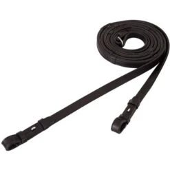 BR Teugel Dressuur Leer/rubber Stops 16mm Zwart/Zilver Full -Lemie Paard Winkel br 203030 b121 03.8ddaba