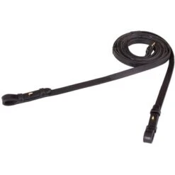 BR Teugel Dressuur Leer/rubber Stops 16mm Zwart/Goud Full -Lemie Paard Winkel br 203030 b153 03.0d45ba