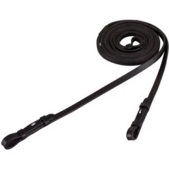 BR Teugel Dressuur Leer/rubber Dicht 13mm Zwart/Zilver Full -Lemie Paard Winkel br 203035 b121 03.77865c