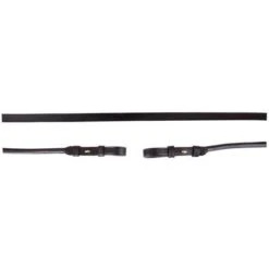 BR Lederen Teugels Zwart/Zilver Full