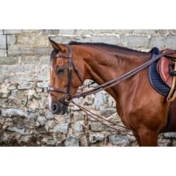 Dyon Slofteugel 5/8 Leer/Nylon Bruin