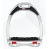 Flex-On Stijgbeugels Aluminium Inclined Ultra Grip Zilver/Zilver/Rood -Lemie Paard Winkel flex alu iug red.796536