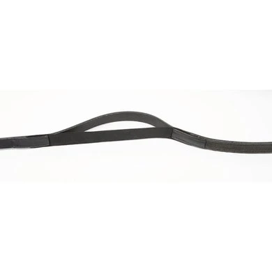 Harry's Horse Teugels Elastiek Leer Rubber Gev. Zwart Full 4 Harry's Horse Teugels Elastiek Leer Rubber Gev. Zwart Full - Afbeelding 2