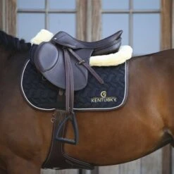 Kentucky Horsewear Kentucky Zadelonderlegger Halfpad Anatomic Absorb Nat/Black -Lemie Paard Winkel kentucky zadelonderlegger halfpad anat absorb black naturel 3.3dbc92