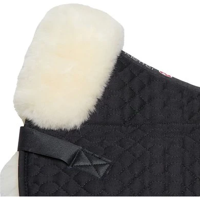 Kieffer Zadelonderlegger Lambskin Pro Zwart/Naturel 4 Kieffer Zadelonderlegger Lambskin Pro Zwart/Naturel - Afbeelding 2