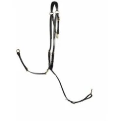 LJ-Leathers Jachtmartingaal Pro Selected Messing Gespen Zwart