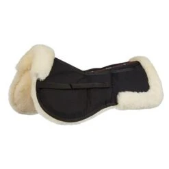 LeMieux Zadelonderlegger ProLambs Pro-Sorb 3 Vakken Black/natural -Lemie Paard Winkel lm lm prosorb3pockethalfpad natural black lr.5aec3a