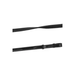 Montar Teugels Leer/Rubber Deco French Hooks Eco Zwart