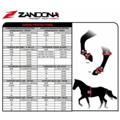 Zandona Buikbeschermer Superior Chafe Guard Evo Black -Lemie Paard Winkel za zandona size chart 2019.50c578
